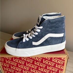 Vans Sk8- High Pig Suede - Vintage Indigo - NIB Sz M4/W5.5